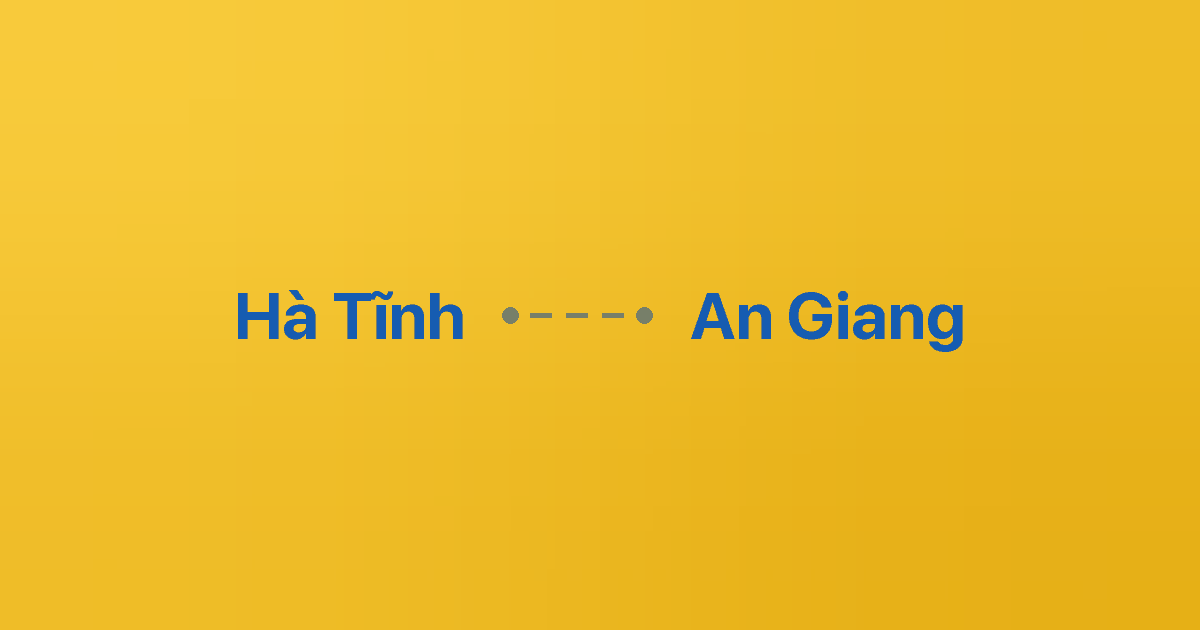 Xe ghép Hà Tĩnh An Giang