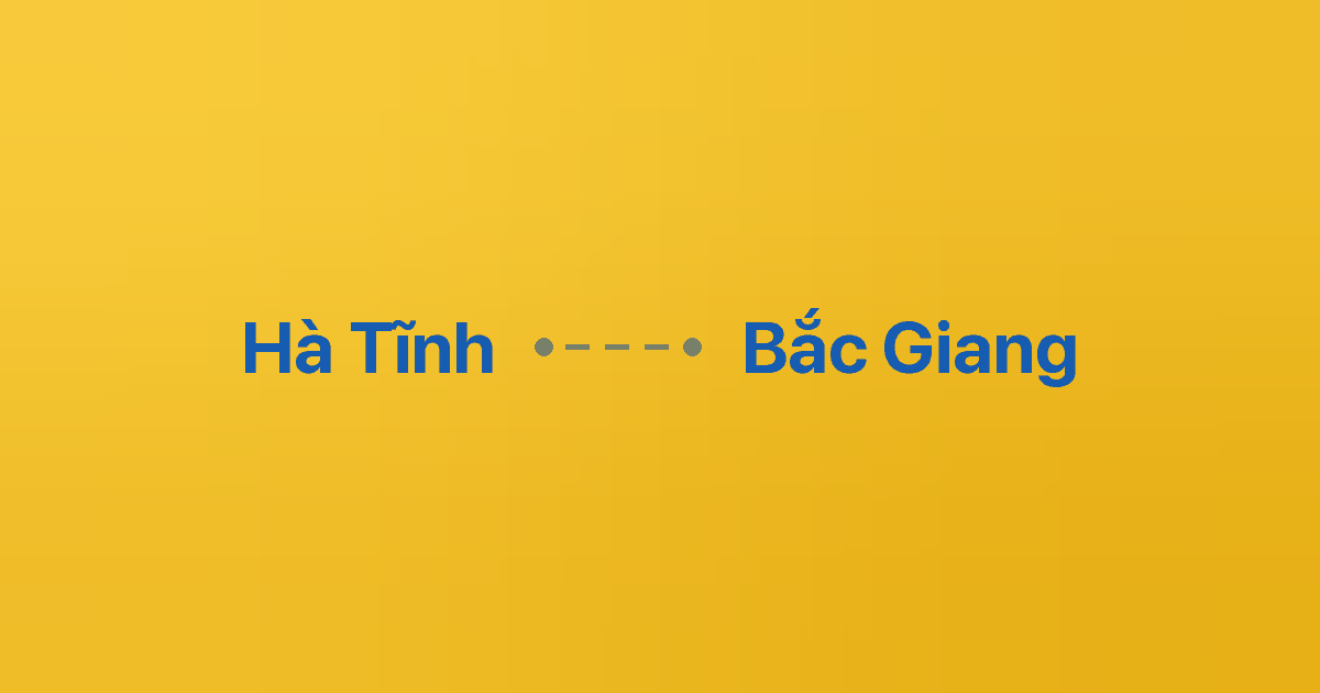 Xe ghép Hà Tĩnh Bắc Giang