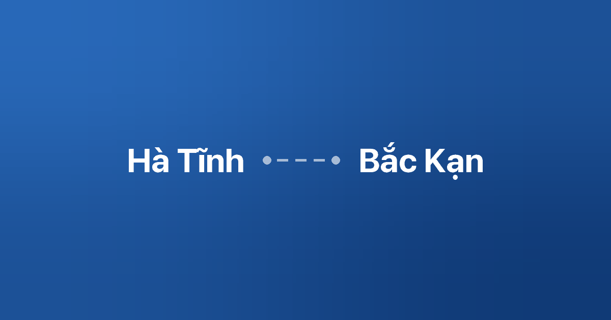 Xe ghép Hà Tĩnh Bắc Kạn