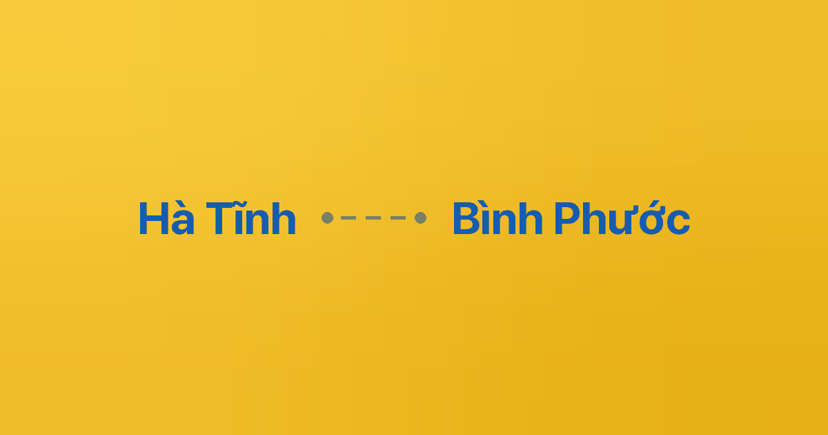 Xe ghép Hà Tĩnh Bình Phước