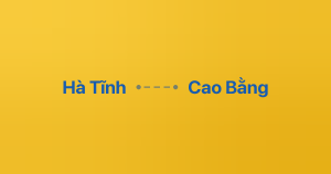 Xe ghép Hà Tĩnh Cao Bằng