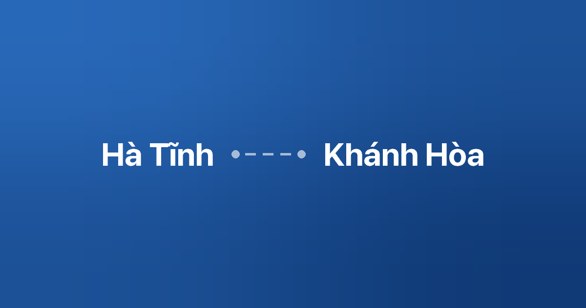 Xe ghép Hà Tĩnh Khánh Hòa
