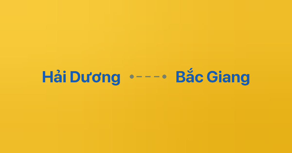Xe ghép Hải Dương Bắc Giang