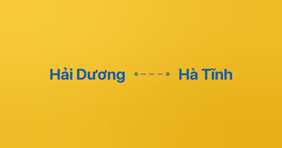 Xe ghép Hải Dương Hà Tĩnh