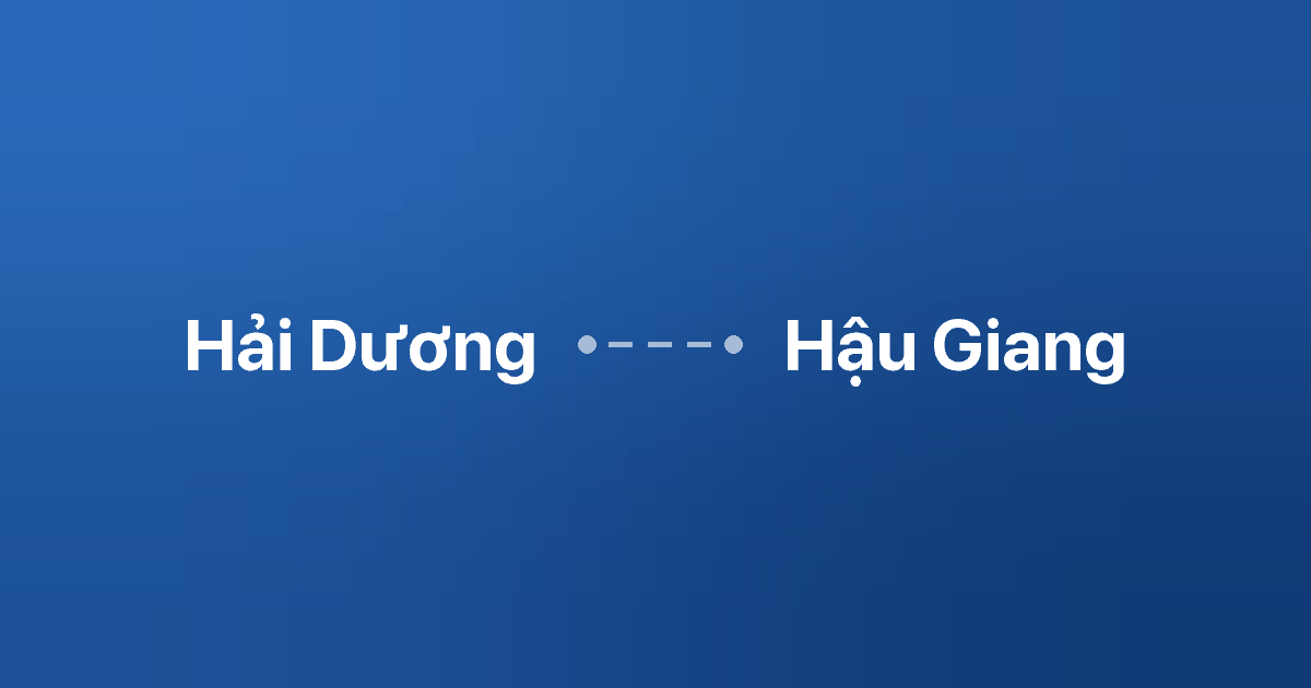 Xe ghép Hải Dương Hậu Giang
