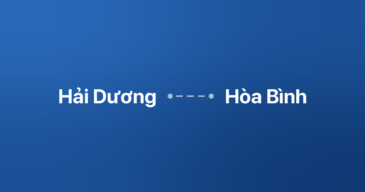 Xe ghép Hải Dương Hòa Bình