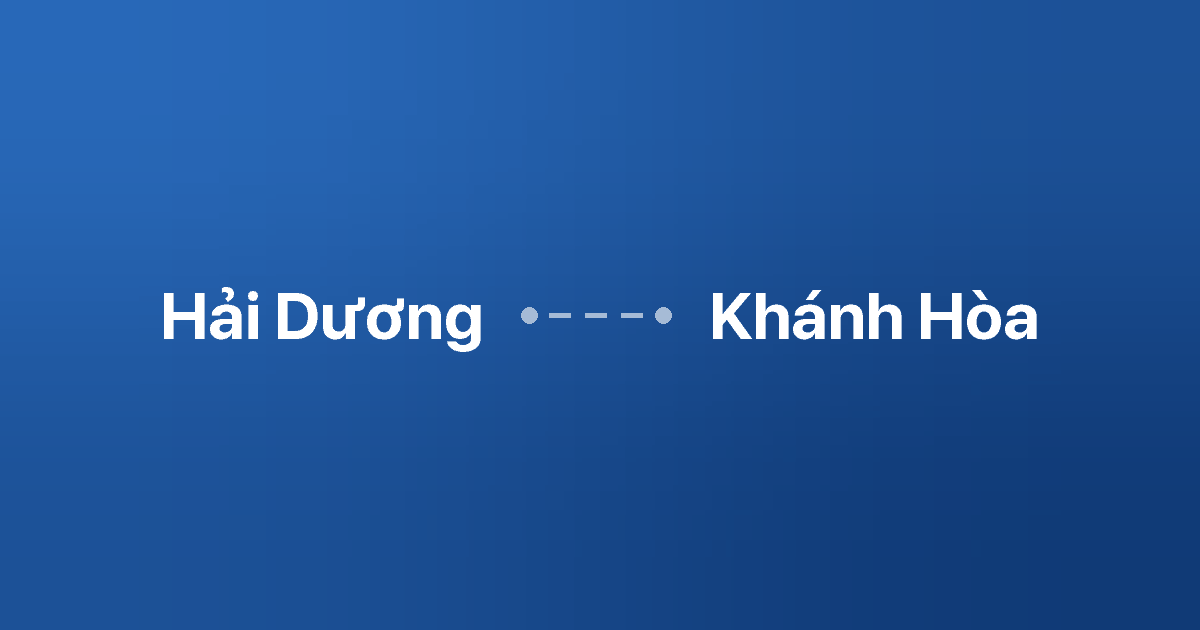 Xe ghép Hải Dương Khánh Hòa