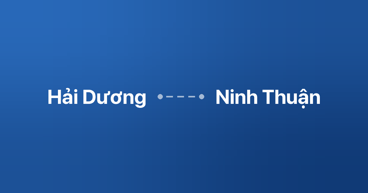 Xe ghép Hải Dương Ninh Thuận