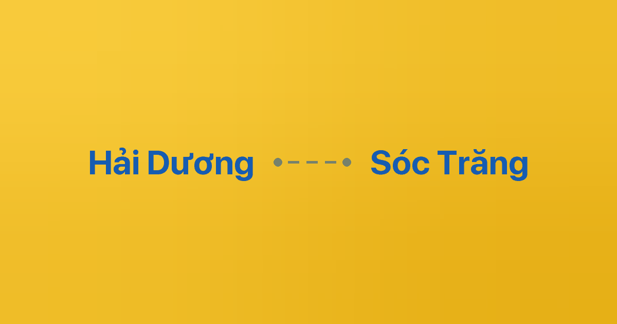 Xe ghép Hải Dương Sóc Trăng