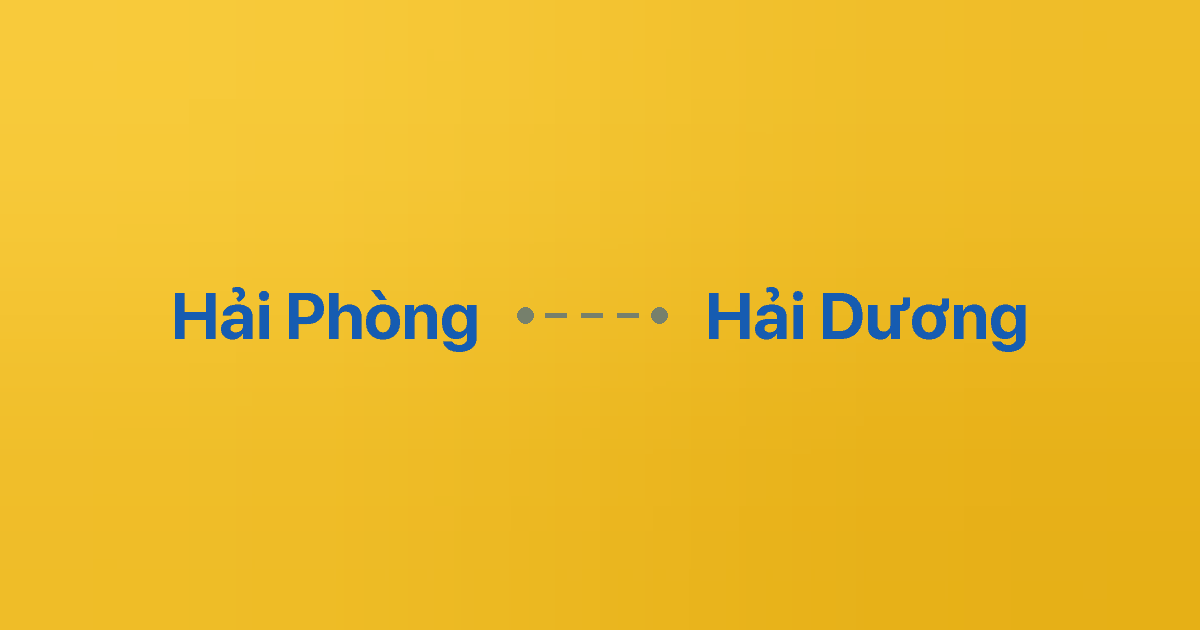 Xe ghép Hải Phòng Hải Dương