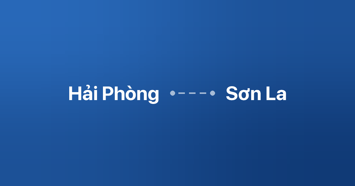 Xe ghép Hải Phòng Sơn La