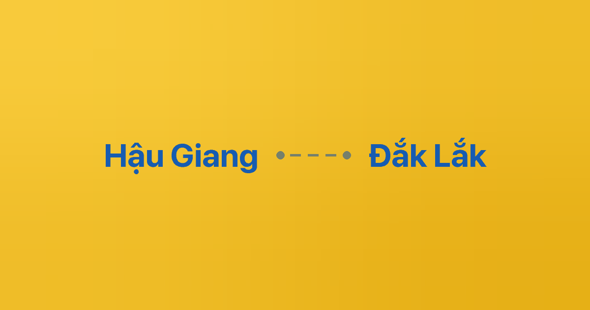 Xe ghép Hậu Giang Đắk Lắk