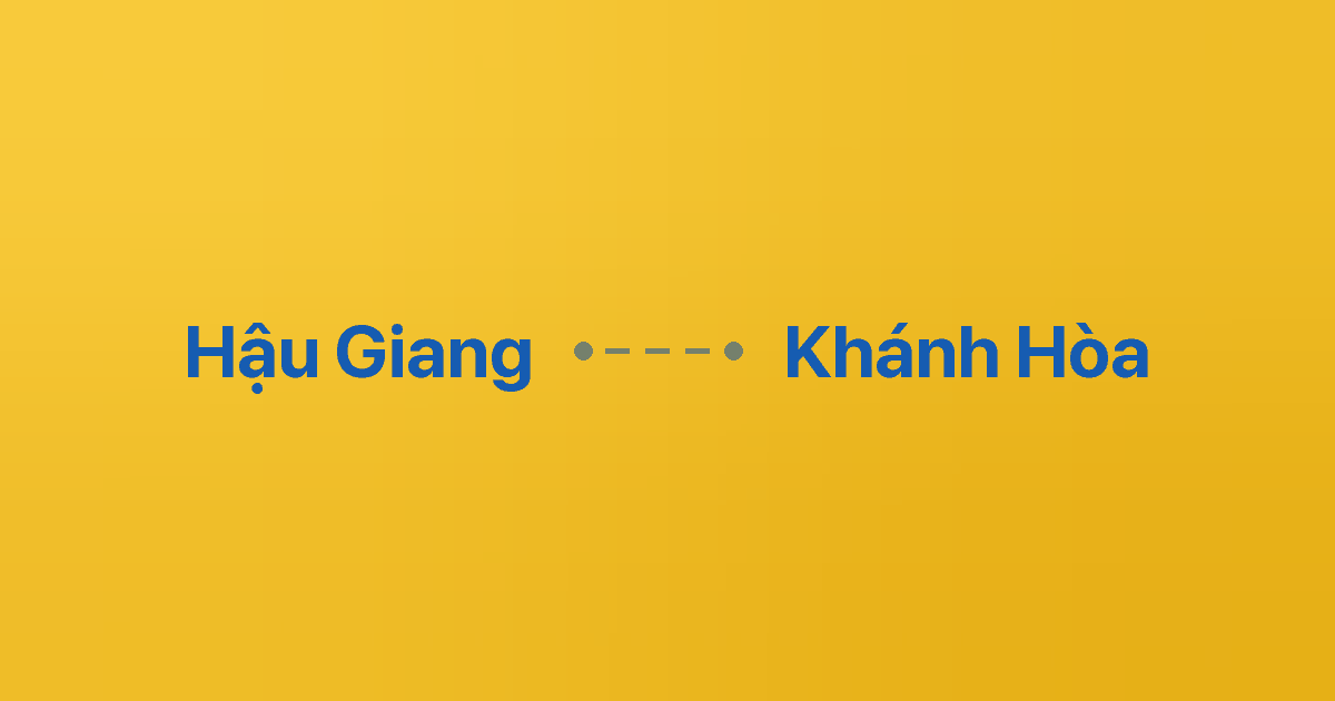 Xe ghép Hậu Giang Khánh Hòa