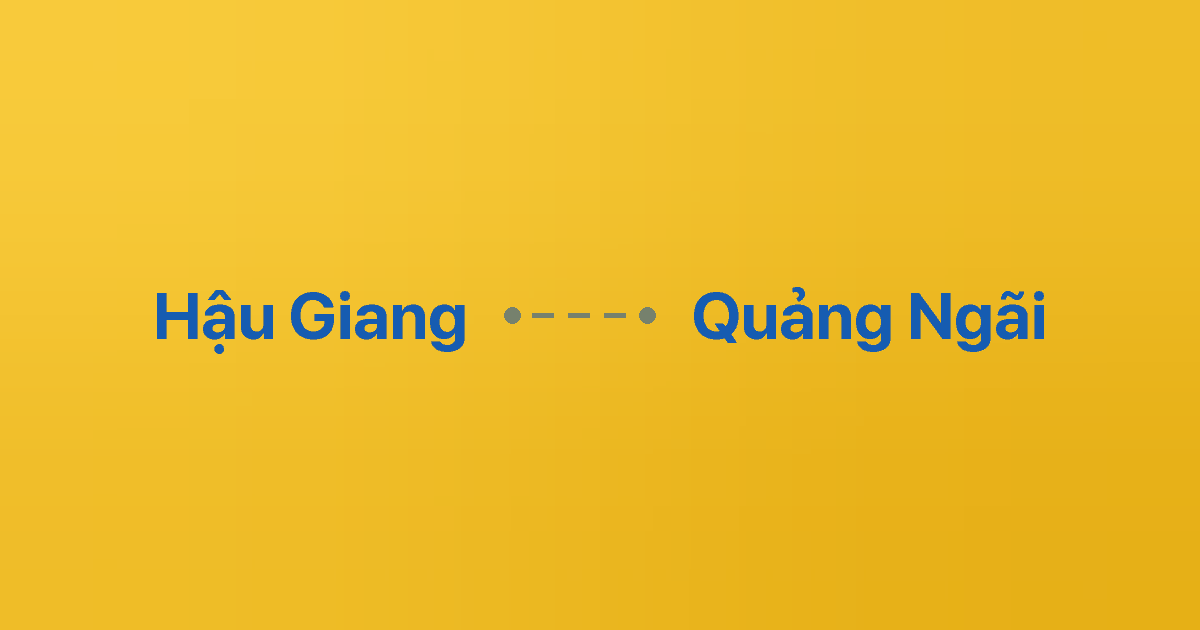 Xe ghép Hậu Giang Quảng Ngãi