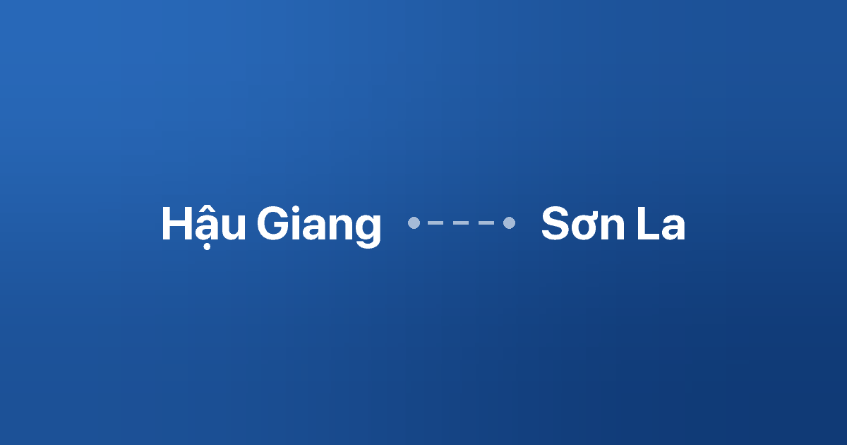 Xe ghép Hậu Giang Sơn La
