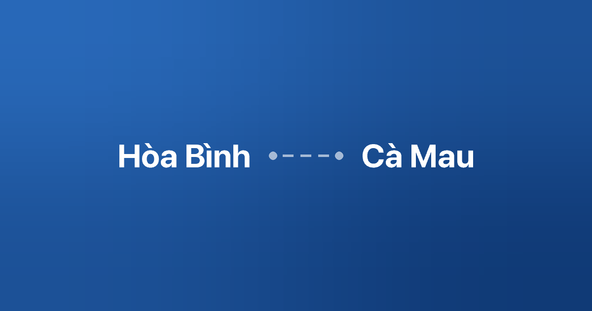 Xe ghép Hòa Bình Cà Mau 1 Xe ghép Hòa Bình Cà Mau