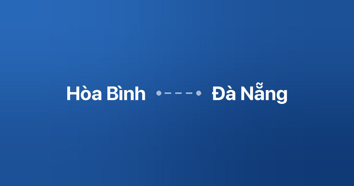 Xe ghép Hòa Bình Đà Nẵng