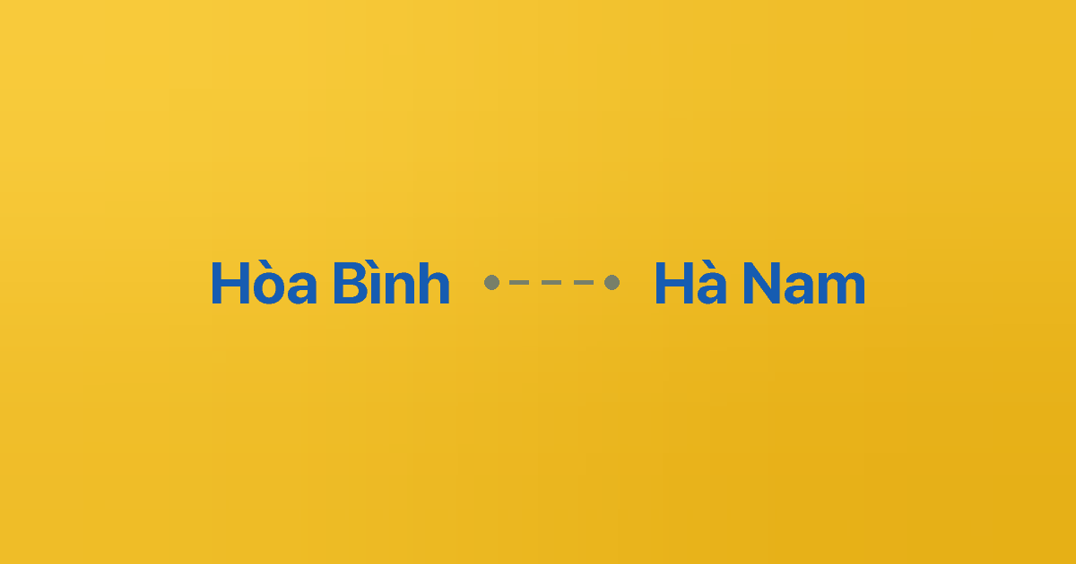Xe ghép Hòa Bình Hà Nam