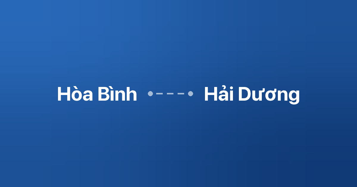 Xe ghép Hòa Bình Hải Dương 3 Xe ghép Hòa Bình Hải Dương