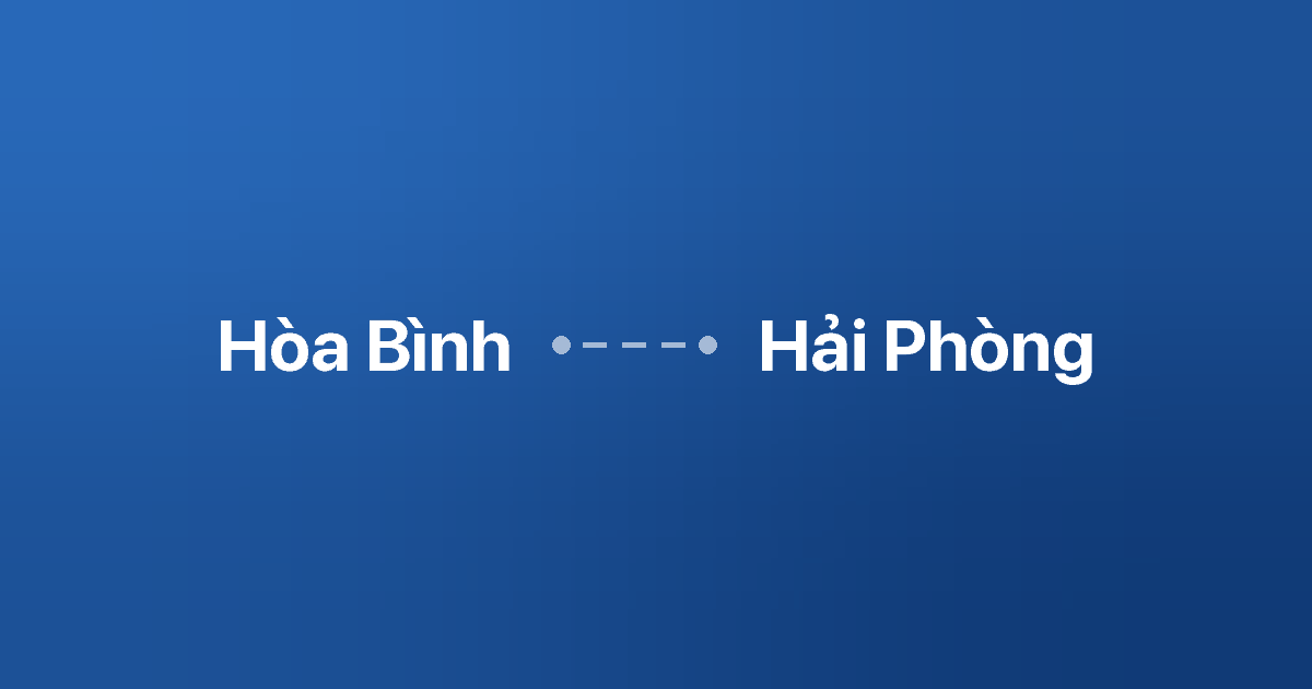 Xe ghép Hòa Bình Hải Phòng