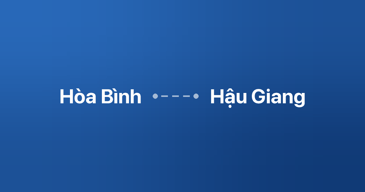 Xe ghép Hòa Bình Hậu Giang