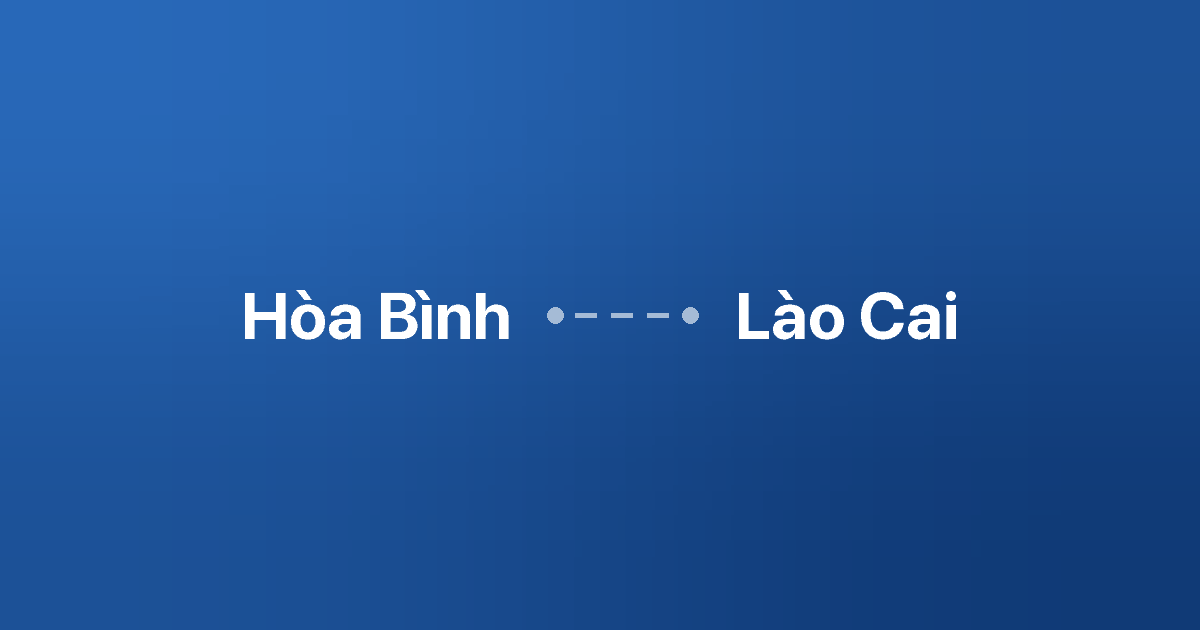 Xe ghép Hòa Bình Lào Cai