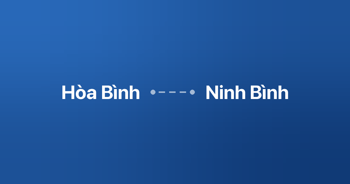 Xe ghép Hòa Bình Ninh Bình