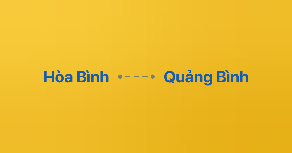 Xe ghép Hòa Bình Quảng Bình