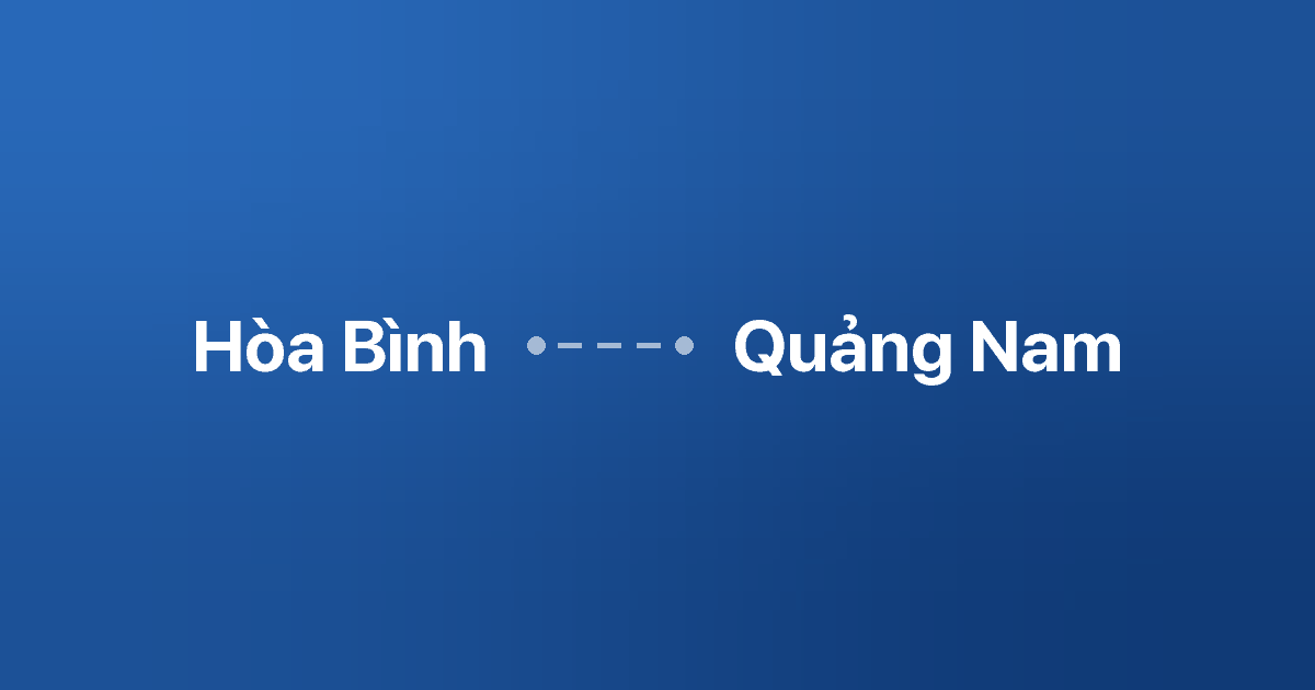 Xe ghép Hòa Bình Quảng Nam