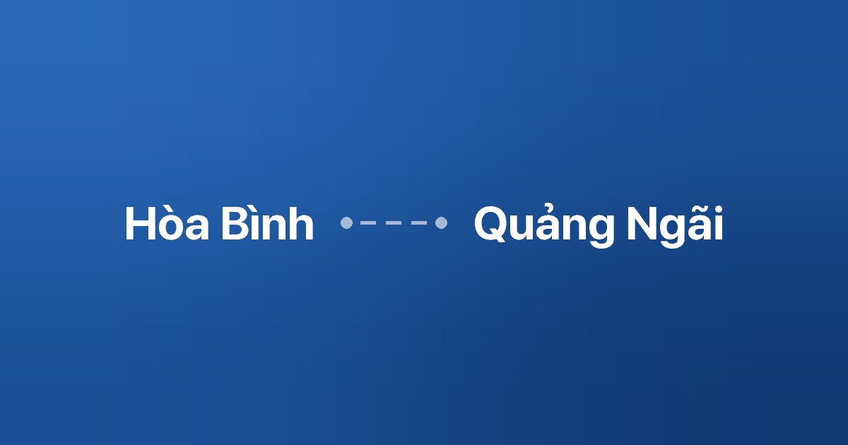 Xe ghép Hòa Bình Quảng Ngãi