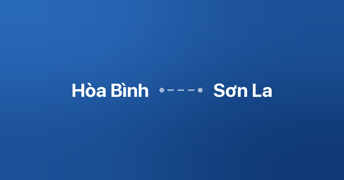 Xe ghép Hòa Bình Sơn La