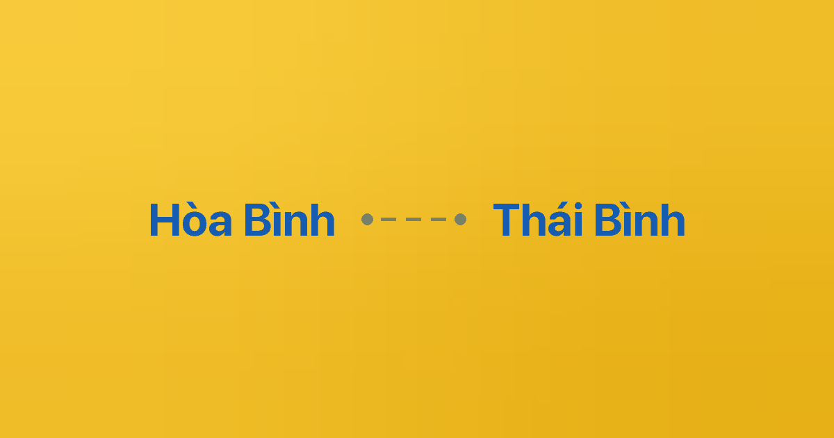 Xe ghép Hòa Bình Thái Bình 3 Xe ghép Hòa Bình Thái Bình