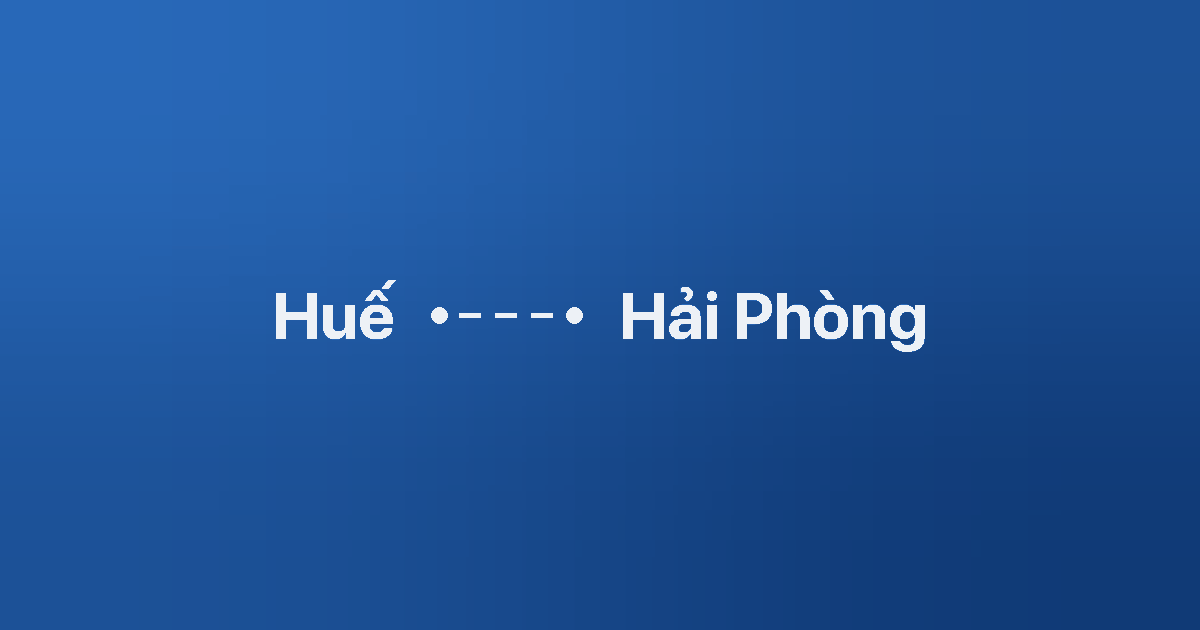 Xe ghép Huế Hải Phòng