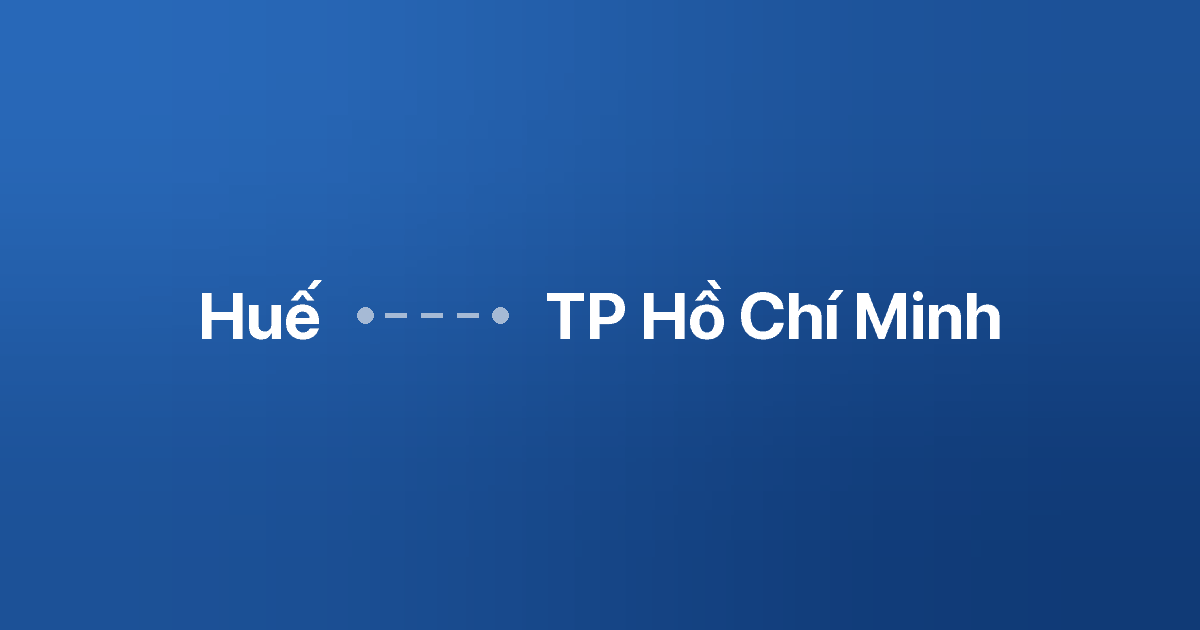 Xe ghép Huế TP Hồ Chí Minh