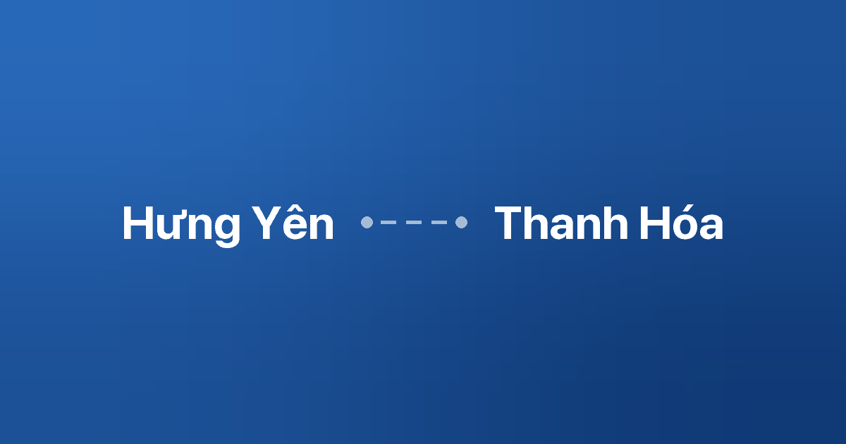 Xe ghép Hưng Yên Thanh Hóa