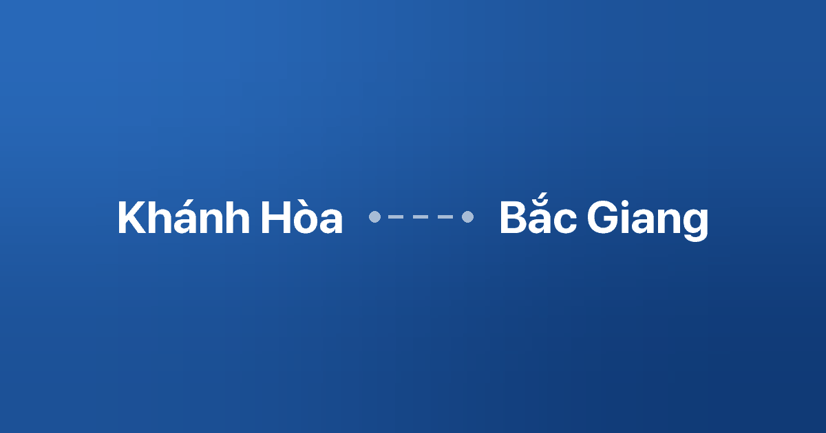 Xe ghép Khánh Hòa Bắc Giang