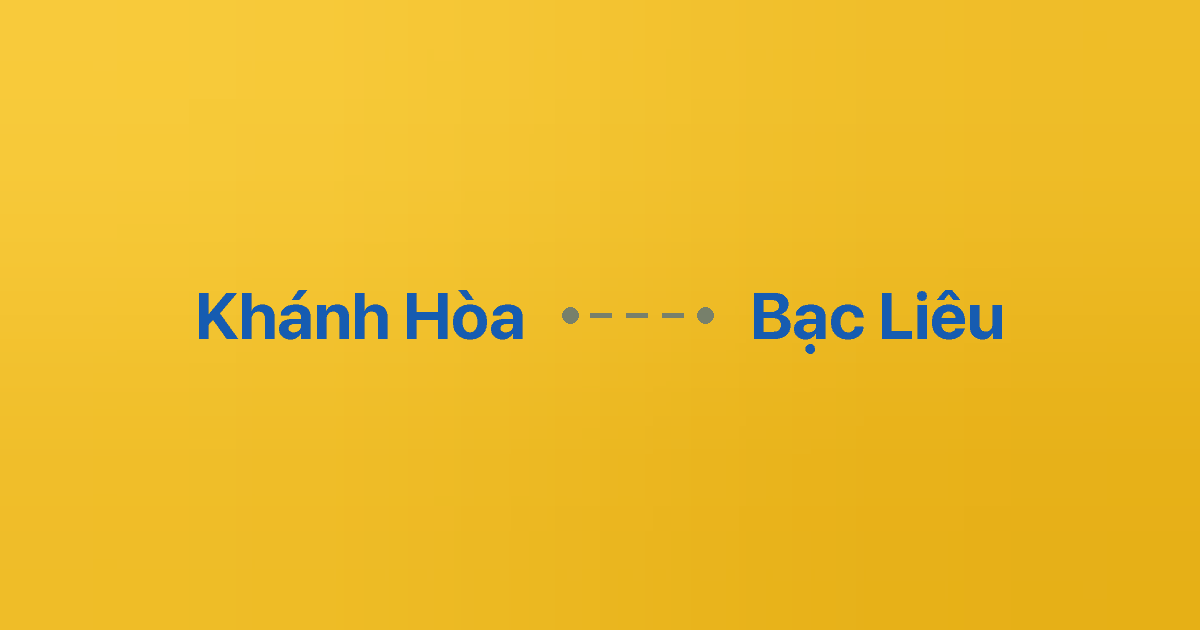Xe ghép Khánh Hòa Bạc Liêu