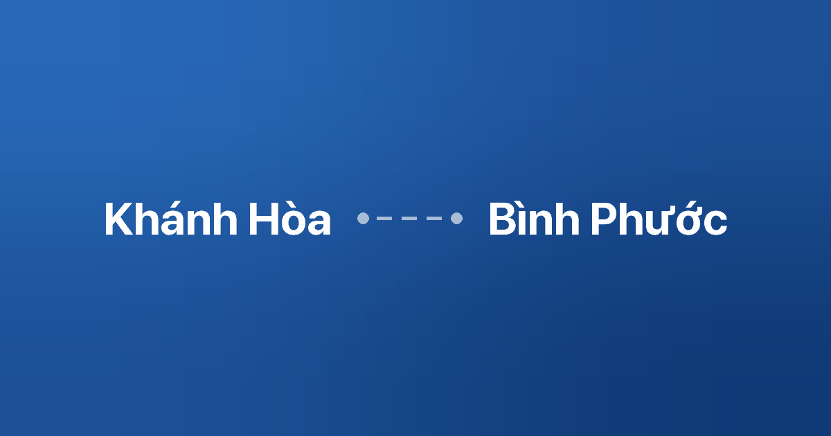 Xe ghép Khánh Hòa Bình Phước