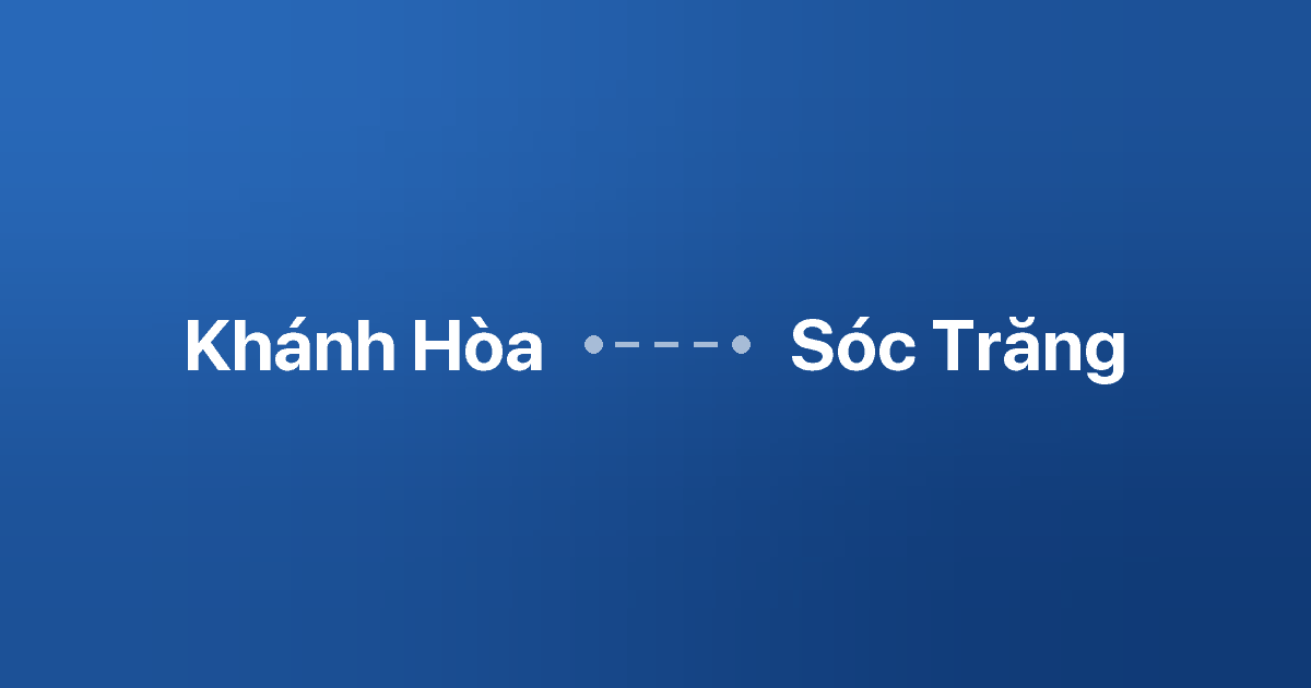 Xe ghép Khánh Hòa Sóc Trăng