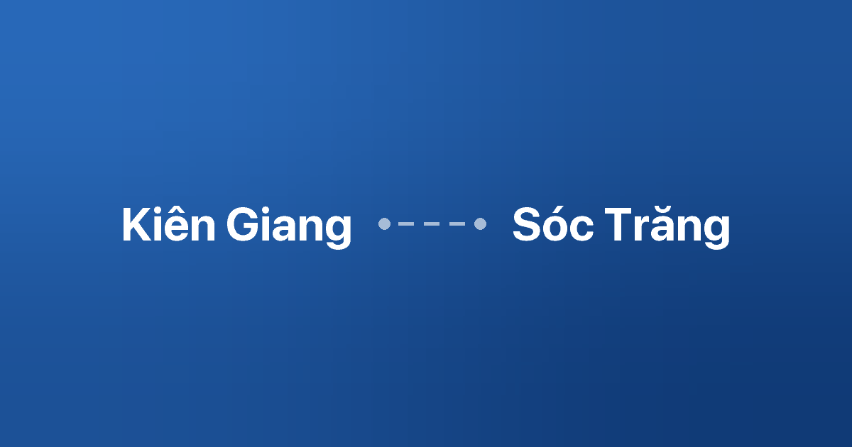 Xe ghép Kiên Giang Sóc Trăng