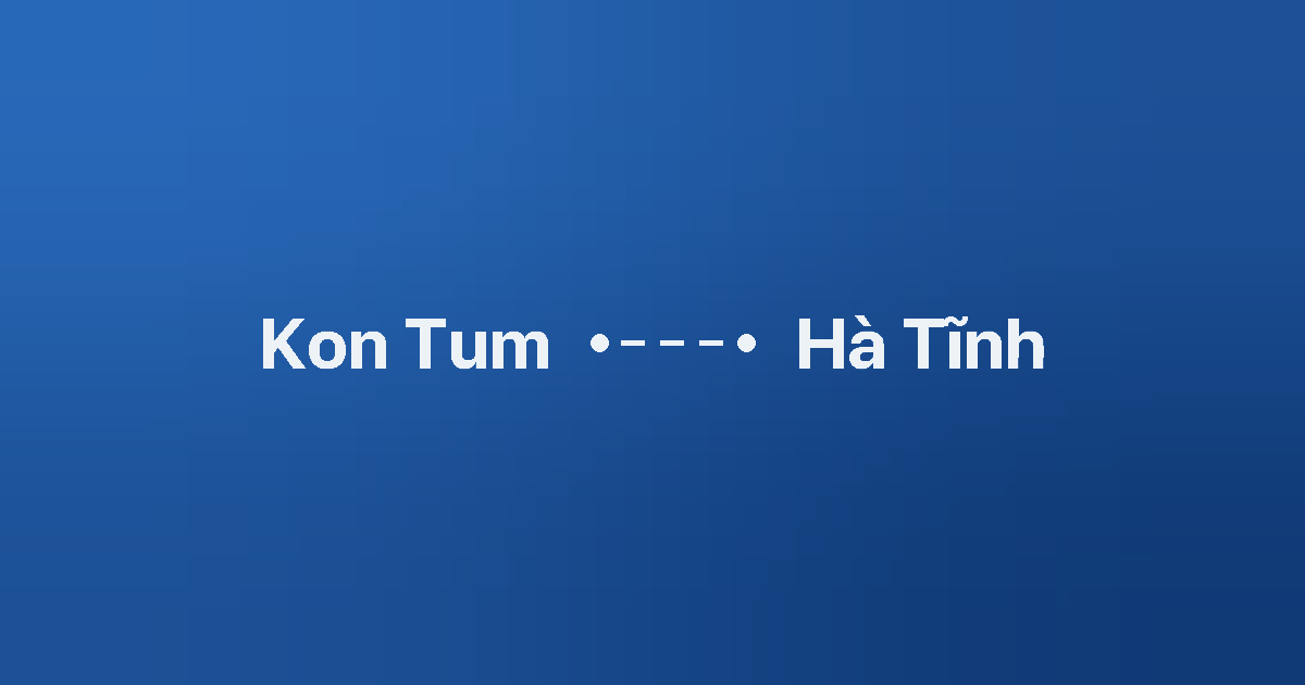 Xe ghép Kon Tum Hà Tĩnh