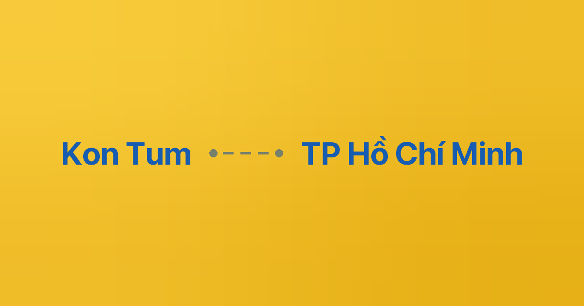 Xe ghép Kon Tum TP Hồ Chí Minh