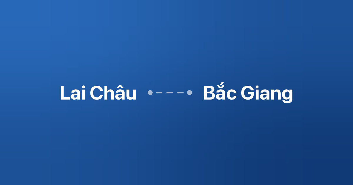 Xe ghép Lai Châu Bắc Giang