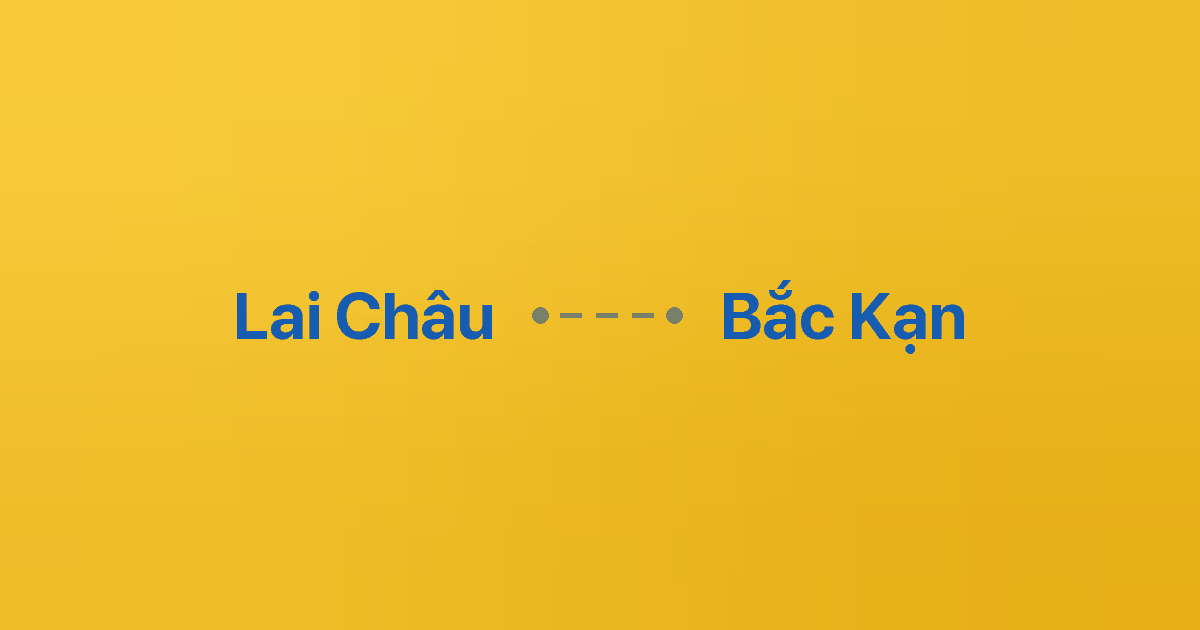 Xe ghép Lai Châu Bắc Kạn