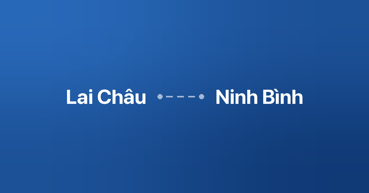 Xe ghép Lai Châu Ninh Bình