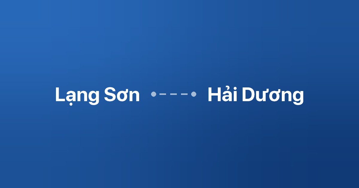 Xe ghép Lạng Sơn Hải Dương