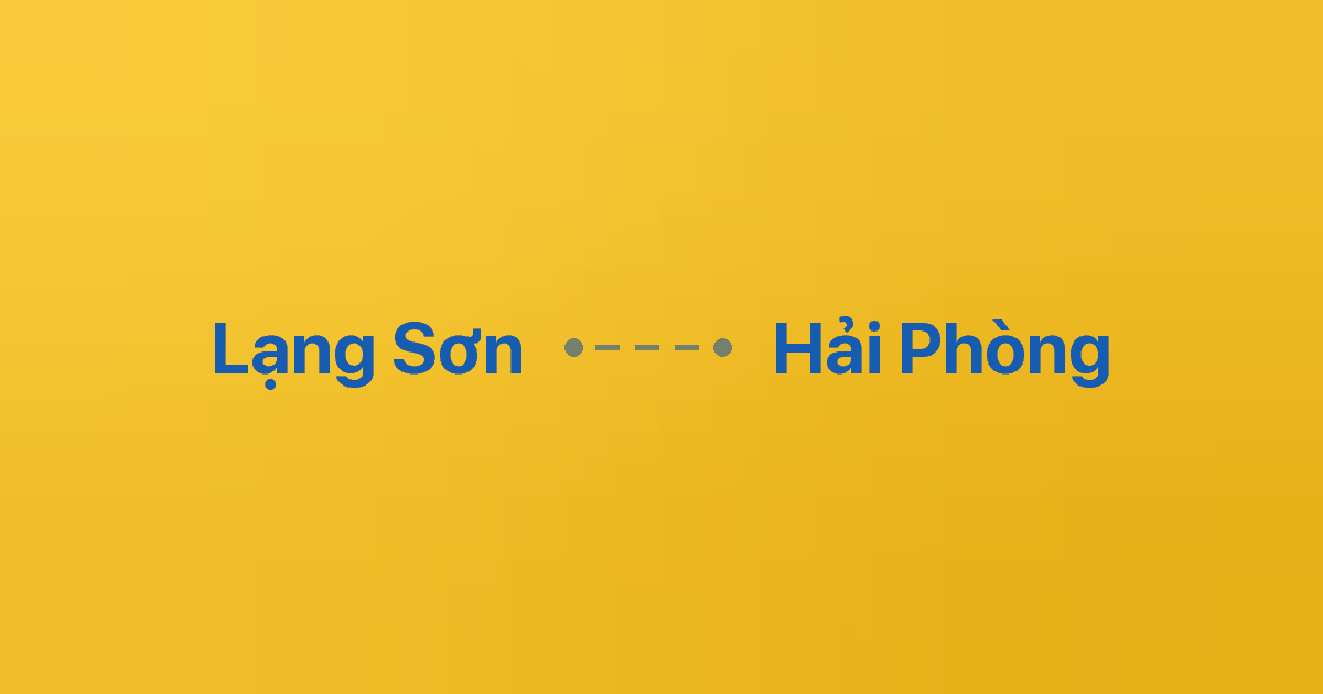 Xe ghép Lạng Sơn Hải Phòng