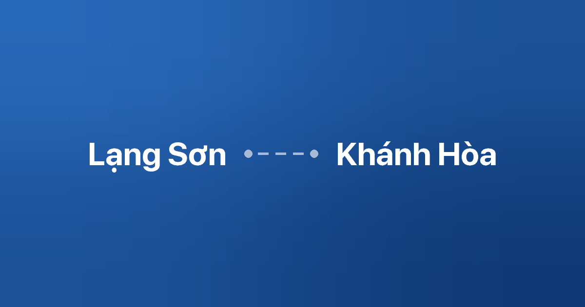 Xe ghép Lạng Sơn Khánh Hòa