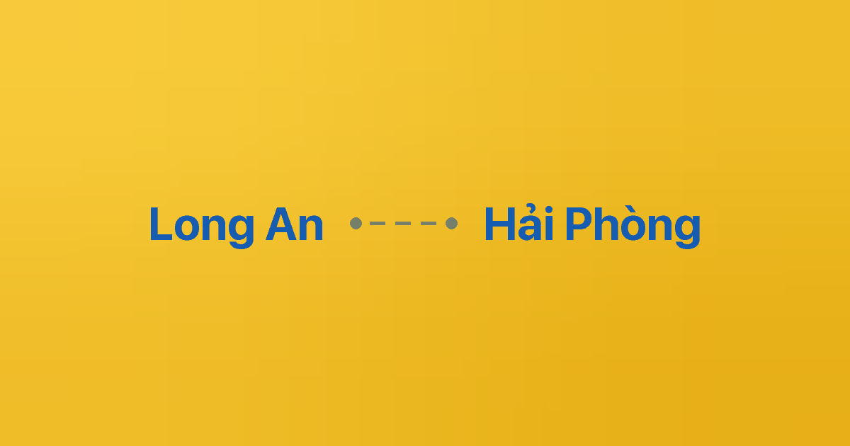 Xe ghép Long An Hải Phòng