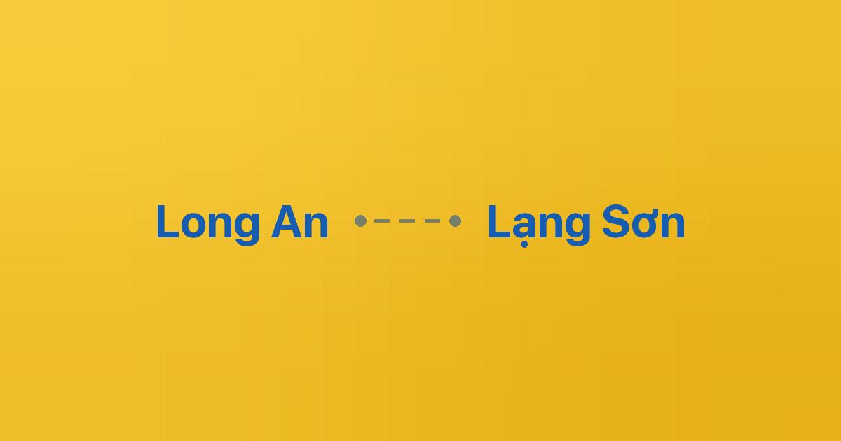 Xe ghép Long An Lạng Sơn